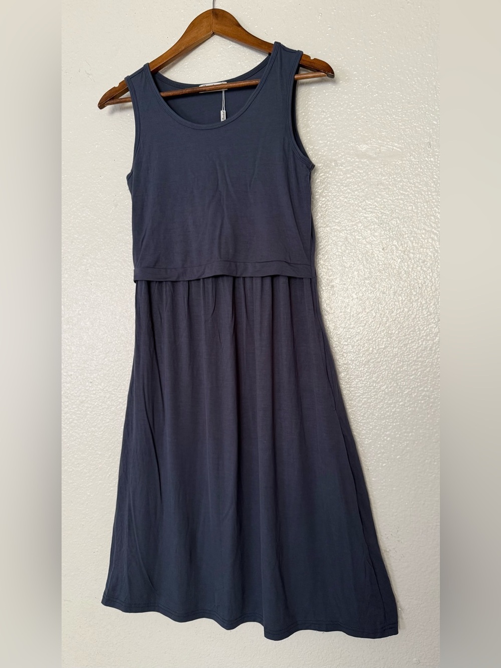 Bearsland Navy Blue Scoop Neck dress breastfeeding women’s size S